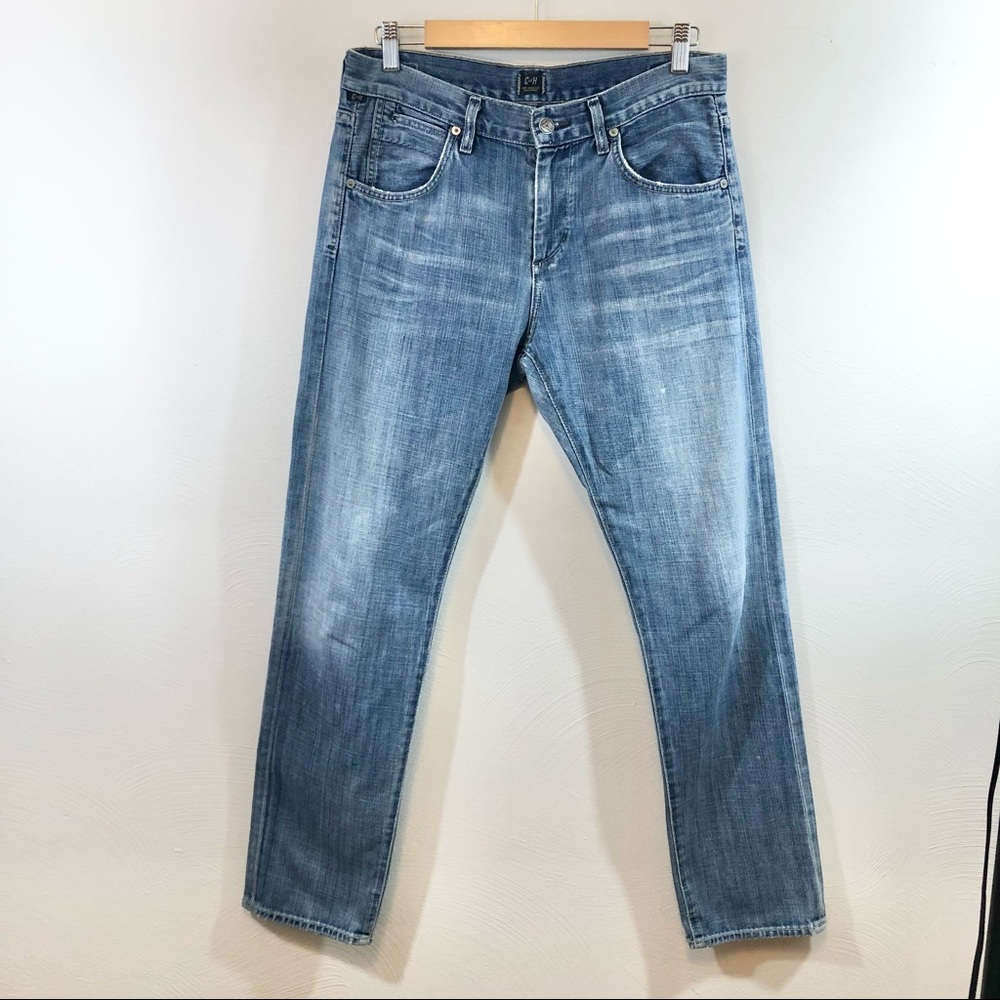 CITIZENS OF HUMANITY Daisy Relaxed Tapered Leg Blue Denim Jeans size 27